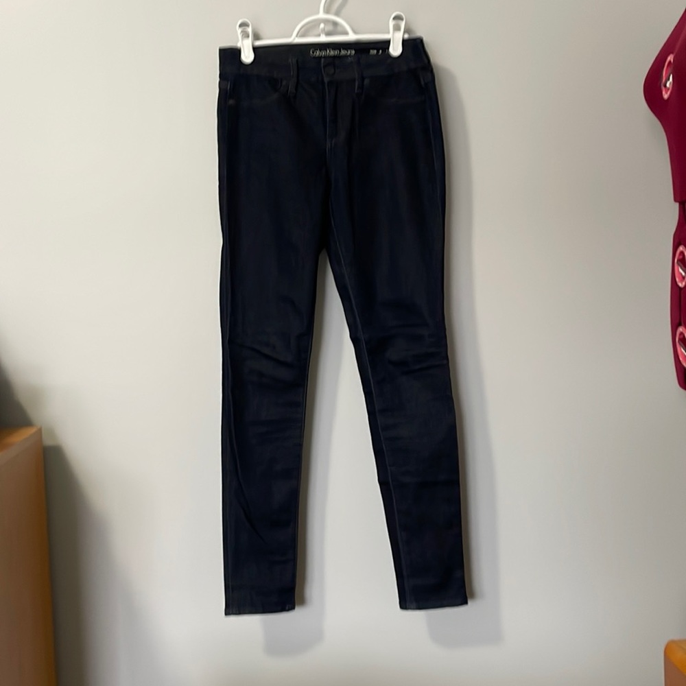 Calvin Klein dark wash skinny jeans